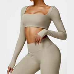 Ysoria – Sculpt Long Sleeve Active Crop Top
