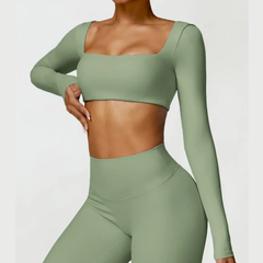 Ysoria – Sculpt Long Sleeve Active Crop Top