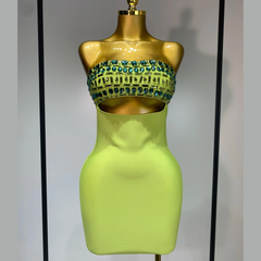 Zoravine – Crystal Cutout Bandage Dress