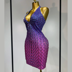 Zynara – Halter Embellished Bodycon Mini Dress