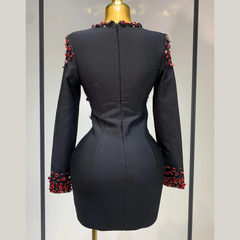 Calanthe - Embellished Bandage Dress