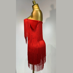 Xavielle – Fringe Strapless Bandage Dress
