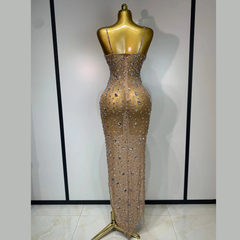 Zeraphielle – Crystal Illusion Rhinestone Gown