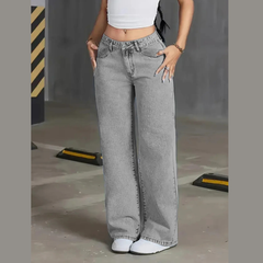 Virelle – High-Rise Wide Leg Denim Jeans