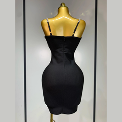 Aureline – Crystal Embellished Bandage Mini Dress