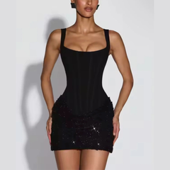 Avelisse – Corset Style Sequin Mini Dress