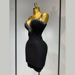 Aureline – Crystal Embellished Bandage Mini Dress