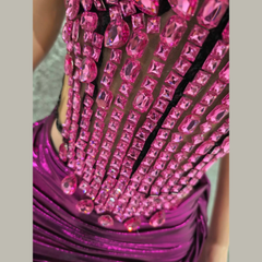 Nyssa - Embellished Corset & Skirt Two-Piece Set