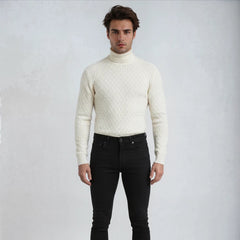 Jett - Men’s Textured Knit Turtleneck Sweater