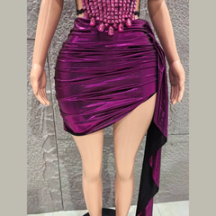 Nyssa - Embellished Corset & Skirt Two-Piece Set