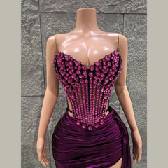 Nyssa - Embellished Corset & Skirt Two-Piece Set