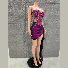 Nyssa - Embellished Corset & Skirt Two-Piece Set