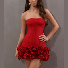 Vivienne - Floral Hem Bandage Dress