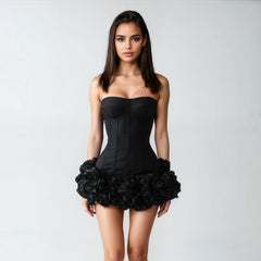 Vivienne - Floral Hem Bandage Dress