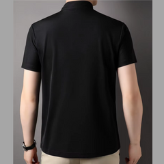 Axel - Herren Poloshirt mit Reißverschluss und kurzen Ärmeln