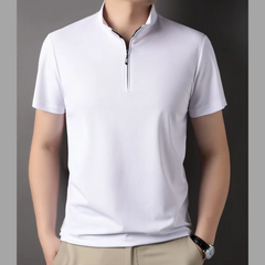 Axel - Herren Poloshirt mit Reißverschluss und kurzen Ärmeln