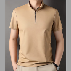 Axel - Herren Poloshirt mit Reißverschluss und kurzen Ärmeln