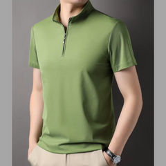 Axel - Herren Poloshirt mit Reißverschluss und kurzen Ärmeln