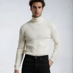 Jett - Men’s Textured Knit Turtleneck Sweater