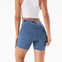 Fräcka Blåa Butt Lift Shorts