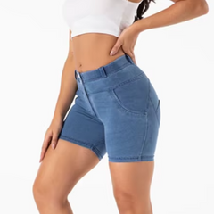 Fräcka Blåa Butt Lift Shorts