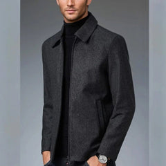 Jermaine - Chaqueta de cremallera casual para hombres