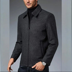 Jermaine - Chaqueta de cremallera casual para hombres