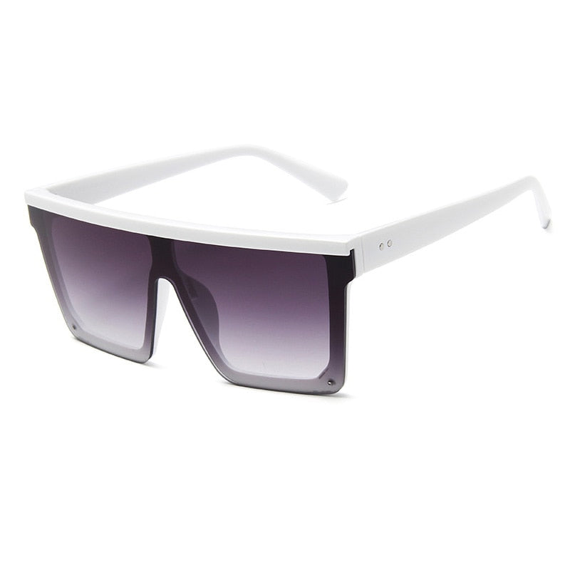 Classic Square Mirror Coated Sunglasses - Model Mannequin