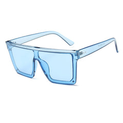 Classic Square Mirror Coated Sunglasses - Model Mannequin