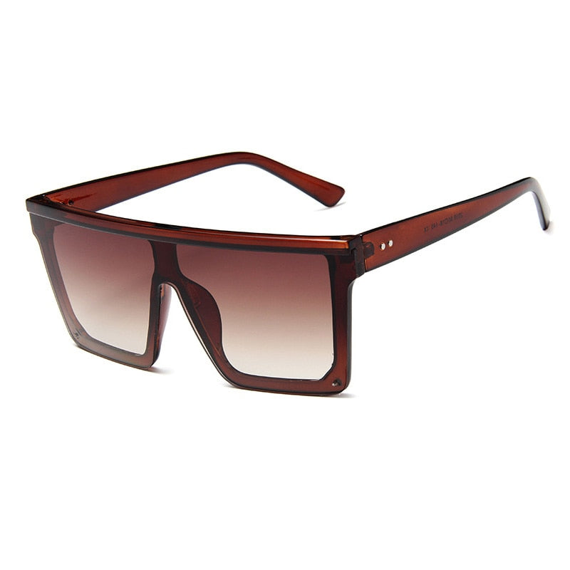 Classic Square Mirror Coated Sunglasses - Model Mannequin