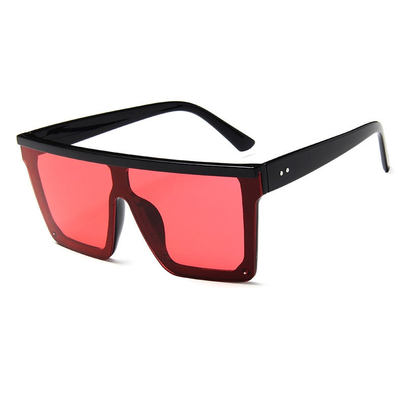 Classic Square Mirror Coated Sunglasses - Model Mannequin