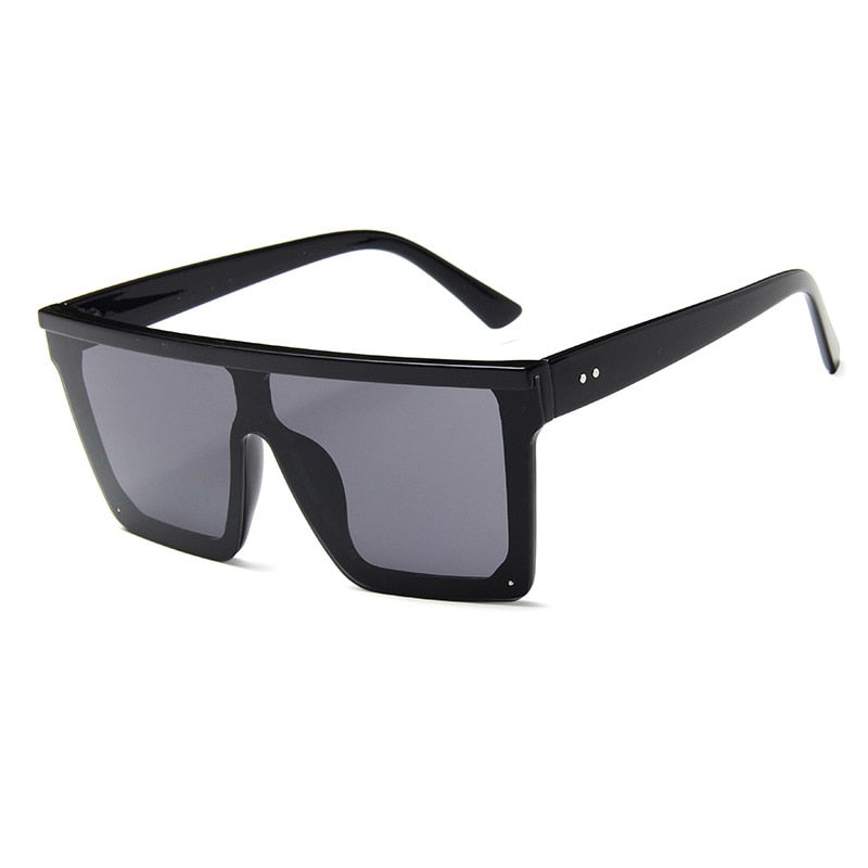 Classic Square Mirror Coated Sunglasses - Model Mannequin