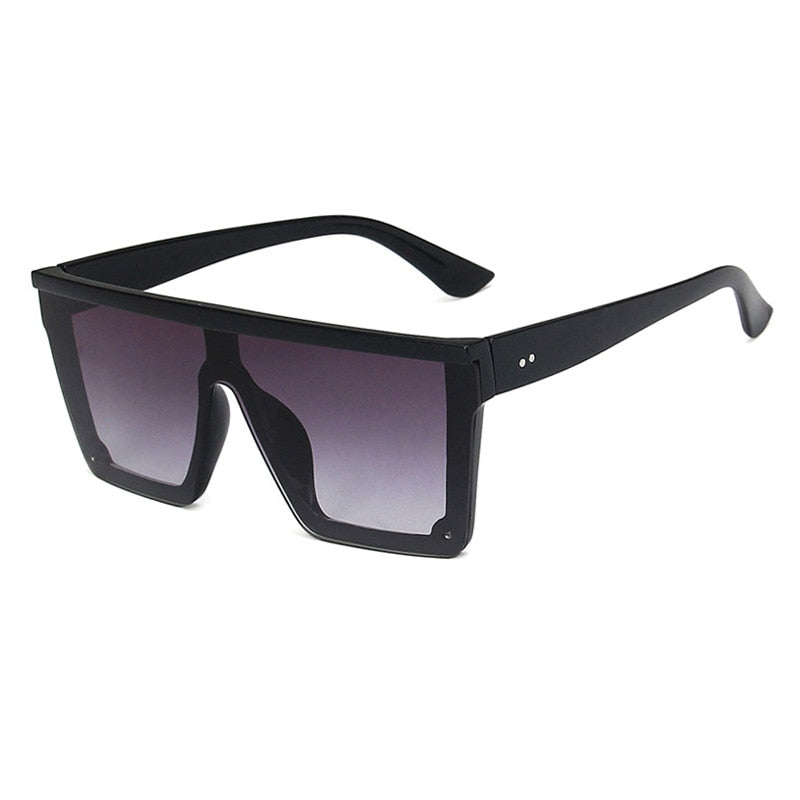Classic Square Mirror Coated Sunglasses - Model Mannequin