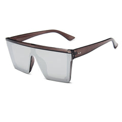 Classic Square Mirror Coated Sunglasses - Model Mannequin