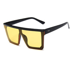 Classic Square Mirror Coated Sunglasses - Model Mannequin