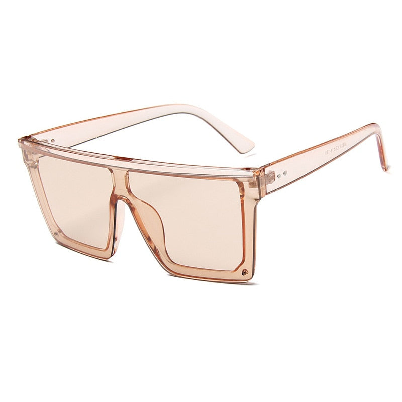 Classic Square Mirror Coated Sunglasses - Model Mannequin