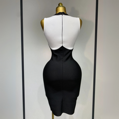 Thekla - Gold Button Bandage Dress