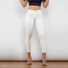 Cheeky White PU Butt Lift Pants