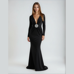 Amara - Crystal Embellished Gown