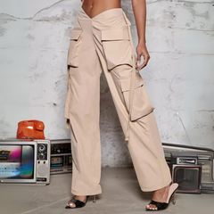 Juniper - V-Shaped Waist Cargo Pants