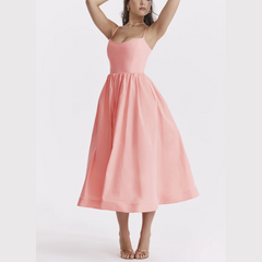 Monroe – A-Linien-Midikleid mit Spaghettiträgern