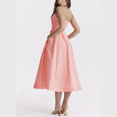 Monroe – A-Linien-Midikleid mit Spaghettiträgern