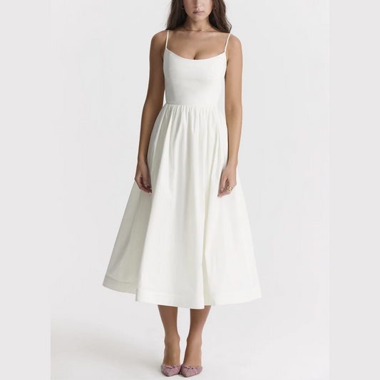 Monroe – A-Linien-Midikleid mit Spaghettiträgern