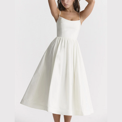 Monroe – A-Linien-Midikleid mit Spaghettiträgern