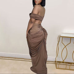 Lailah - Two-Piece Draped Maxi Set