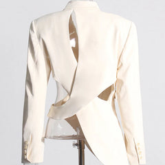 Umara - Cutout Buckle Detail Blazer