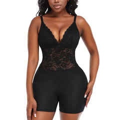 Full Body Lace Bodysuit with Butt Pads