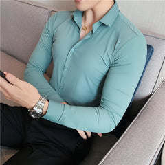 Rodney - Men's Long Sleeve Stretch Shirt