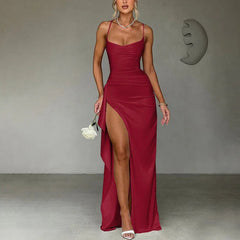 Kaja - Thigh High Split Maxi Dress