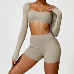 Ysoria – Sculpt Long Sleeve Active Crop Top